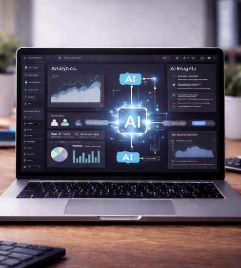 AI powered SaaS platform dashboard with LLM analytics and machine learning insights by Svvatech India